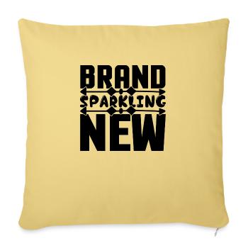 Brand sparkling New - Sofa pillowcase 17,3'' x 17,3'' (45 x 45 cm) - washed yellow - Front
