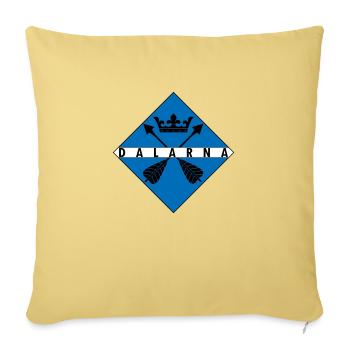 Dalécarlie - Housse de coussin décorative 45 x 45 cm - jaune délavé - Devant