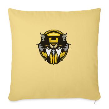 Kriegermaske der Zukunft - Sofakissenbezug 45 x 45 cm - Hellgelb - Vorne