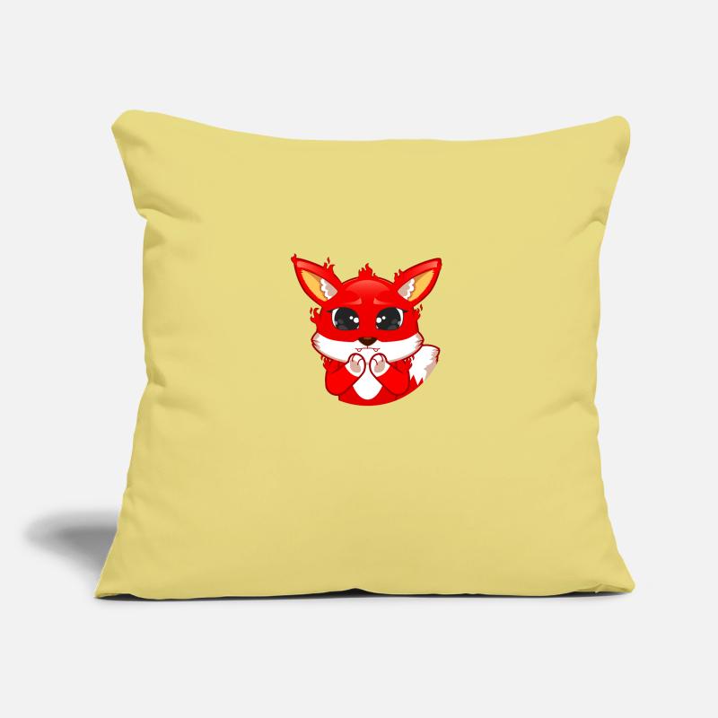 Fox big eyes without circle Sofa pillowcase 17,3'' x 17,3'' (45 x 45 cm)