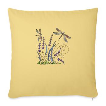 Important - Housse de coussin décorative 45 x 45 cm - jaune délavé - Devant