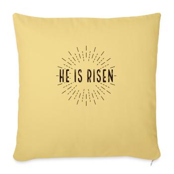 He is Risen - Sofakissenbezug 45 x 45 cm - Hellgelb - Vorne