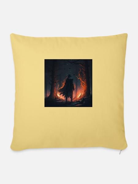 Ein mysteriöser Mann - Sofakissenbezug 45 x 45 cm - Hellgelb