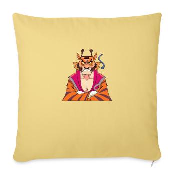 Arche den wütenden Tiger - Sofakissenbezug 45 x 45 cm - Hellgelb - Vorne
