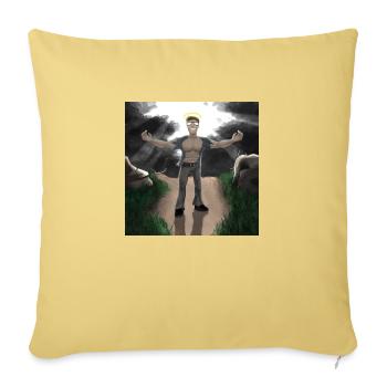 Top Quality Merch. - Sofa pillowcase 17,3'' x 17,3'' (45 x 45 cm) - washed yellow - Front