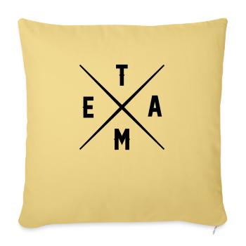 équipe - Housse de coussin décorative 45 x 45 cm - jaune délavé - Devant