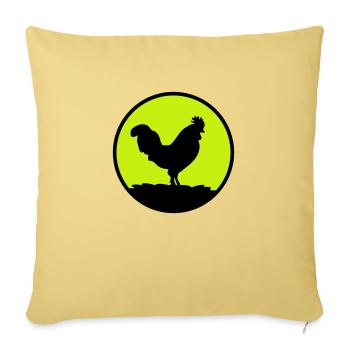 hahn - Sofakissenbezug 45 x 45 cm - Hellgelb - Vorne