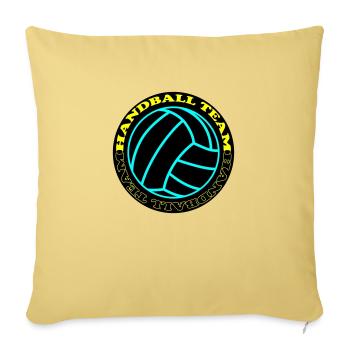 Handball Team 3 - Sofa pillowcase 17,3'' x 17,3'' (45 x 45 cm) - washed yellow - Front