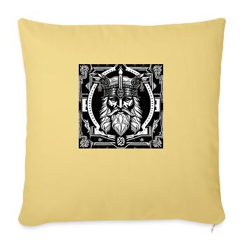 Rune Master - Sofa pillowcase 17,3'' x 17,3'' (45 x 45 cm) - washed yellow - Front
