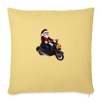 Weihnachten Motorrad Motorcross Weihnachtsbaum - Sofakissenbezug 45 x 45 cm - Hellgelb - Vorne