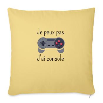 Je Peux Pas J'ai Console - gaming - Housse de coussin décorative 45 x 45 cm - jaune délavé - Devant