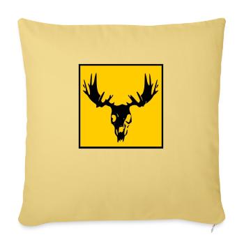Elch-Sake - Sofakissenbezug 45 x 45 cm - Hellgelb - Vorne