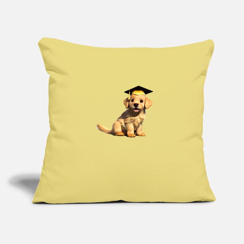 Bachelor Golden Retriever Schulabschluss Studium Sofakissenbezug 45 x 45 cm