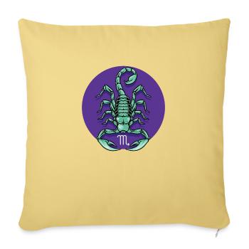 Zodiac - Star Sign - Scorpio - pos - Sofakissenbezug 45 x 45 cm - Hellgelb - Vorne