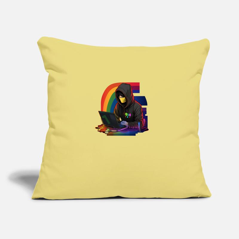 Code of Pride: LGBTQAI+ Hacker Sofakissenbezug 45 x 45 cm