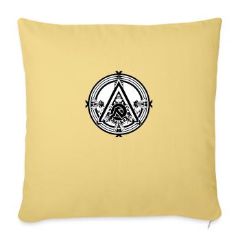 maya10 - Housse de coussin décorative 45 x 45 cm - jaune délavé - Devant