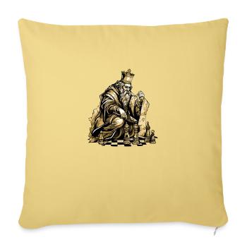 Henry le bon roi - Housse de coussin décorative 45 x 45 cm - jaune délavé - Devant