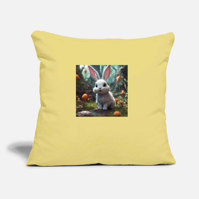 cute rabbit Sofa pillowcase 17,3'' x 17,3'' (45 x 45 cm)