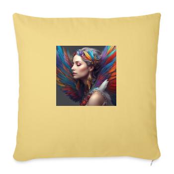 Rainbow Elf6 - Sofakissenbezug 45 x 45 cm - Hellgelb - Vorne