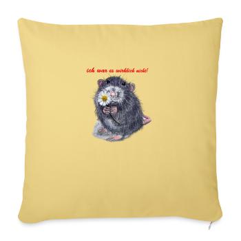 Ouzimade - Sofakissenbezug 45 x 45 cm - Hellgelb - Vorne