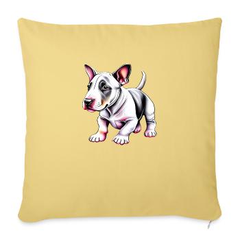 Staffordshire Bull Terrier Dogs Dog Owners Dog - Sofa pillowcase 17,3'' x 17,3'' (45 x 45 cm) - washed yellow - Front