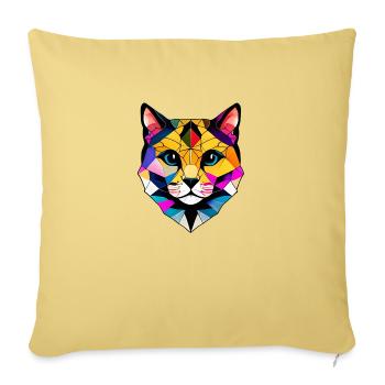 Kitten, Domestic Cat, Cat, Cat Owner, Pet - Sofa pillowcase 17,3'' x 17,3'' (45 x 45 cm) - washed yellow - Front