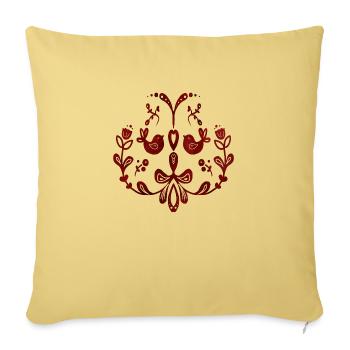 Schweden Schweden dalarna dala Pferd Pferd Frohe Weihnachten Elch - Sofakissenbezug 45 x 45 cm - Hellgelb - Vorne