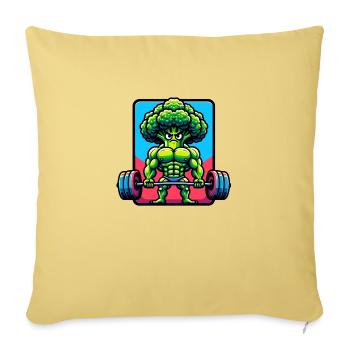 Pumperbrokkoli - Sofakissenbezug 45 x 45 cm - Hellgelb - Vorne