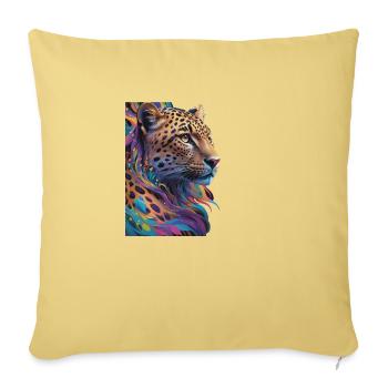 Leopard - Sofa pillowcase 17,3'' x 17,3'' (45 x 45 cm) - washed yellow - Front