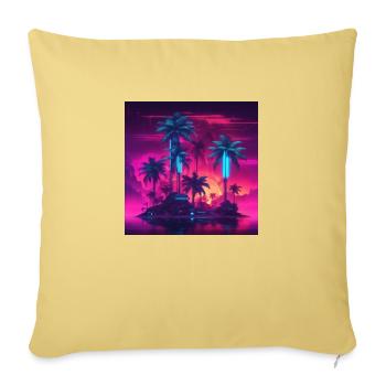Insel - Sofakissenbezug 45 x 45 cm - Hellgelb - Vorne