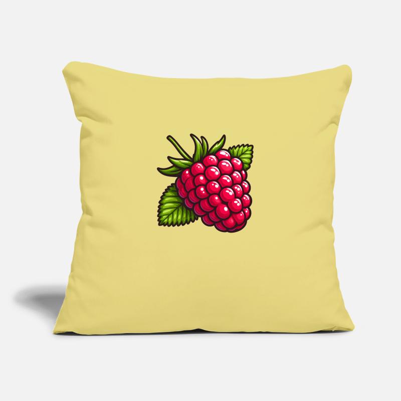 Large Leafy Raspberry Sofa pillowcase 17,3'' x 17,3'' (45 x 45 cm)