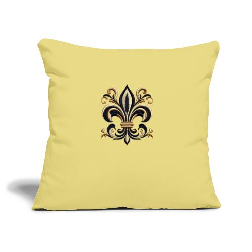 Golden Fleur-de-Lis Majesty Tee - Sofa pillowcase 17,3'' x 17,3'' (45 x 45 cm)