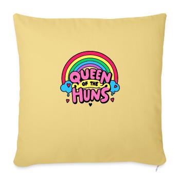 Reine des Huns - Housse de coussin décorative 45 x 45 cm - jaune délavé - Devant