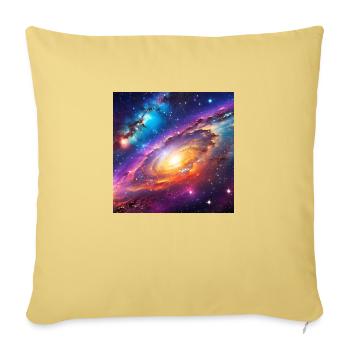 Firefly Galaxy - Sofa pillowcase 17,3'' x 17,3'' (45 x 45 cm) - washed yellow - Front