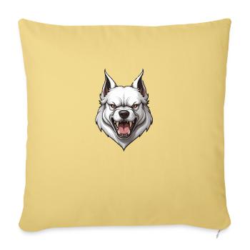 Dog Evil - Sofa pillowcase 17,3'' x 17,3'' (45 x 45 cm) - washed yellow - Front