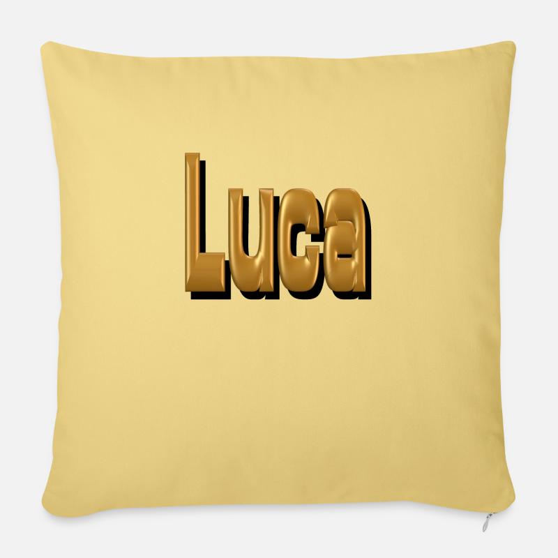 luca - Sofakissenbezug 45 x 45 cm - Hellgelb