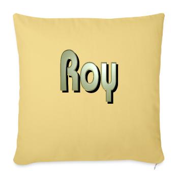 roy2 - Sofa pillowcase 17,3'' x 17,3'' (45 x 45 cm) - washed yellow - Front