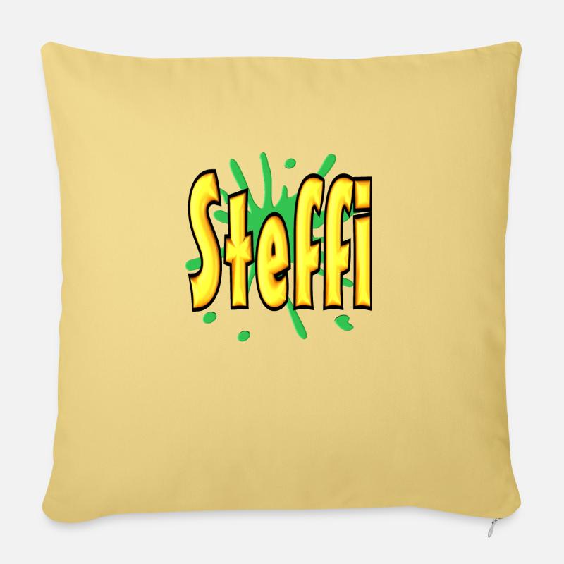 steffi2 - Sofakissenbezug 45 x 45 cm - Hellgelb