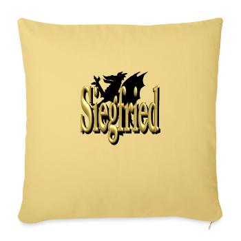 Siegfried2 - Housse de coussin décorative 45 x 45 cm - jaune délavé - Devant