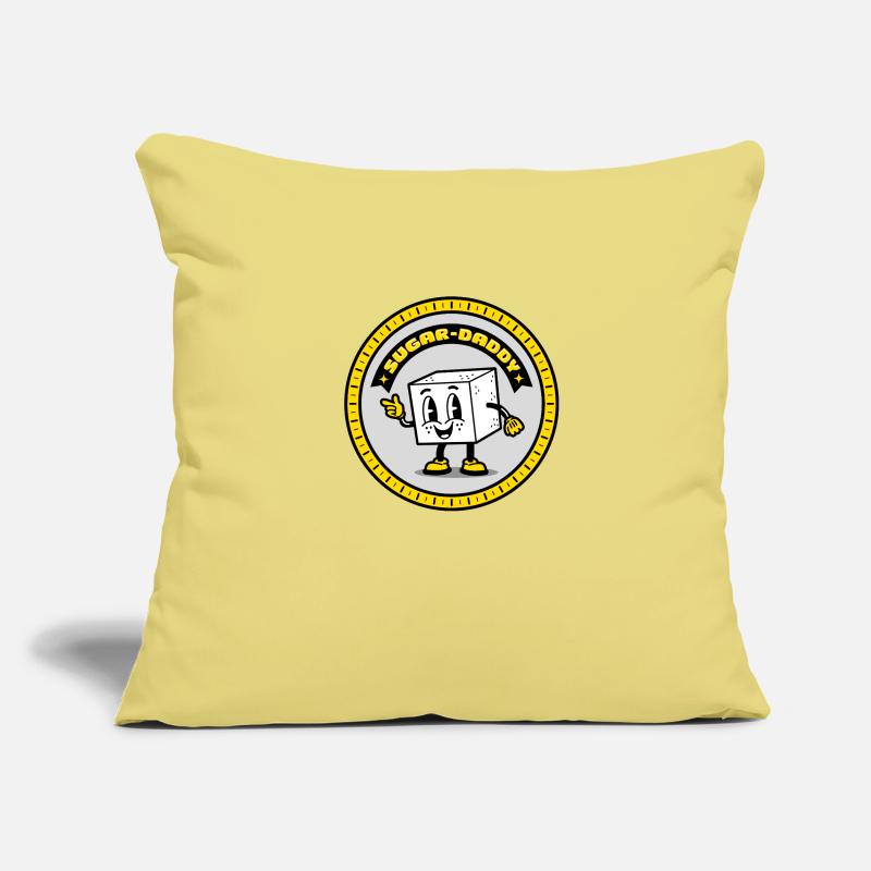 Sugar daddy in a circle Sofa pillowcase 17,3'' x 17,3'' (45 x 45 cm)