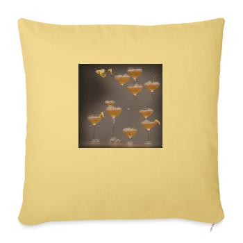 IMG 5162 - Housse de coussin décorative 45 x 45 cm - jaune délavé - Devant