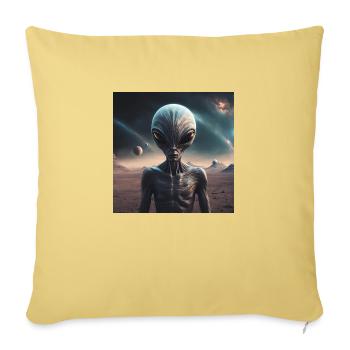 Alien - Sofakissenbezug 45 x 45 cm - Hellgelb - Vorne