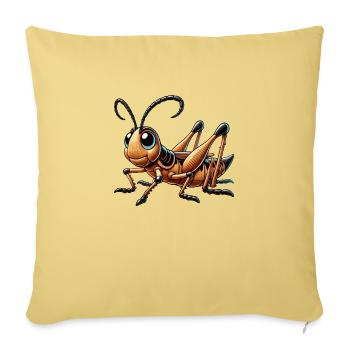 Grasshopper - Sofa pillowcase 17,3'' x 17,3'' (45 x 45 cm) - washed yellow - Front