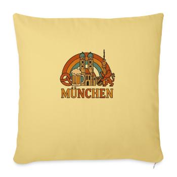 München - Sofakissenbezug 45 x 45 cm - Hellgelb - Vorne