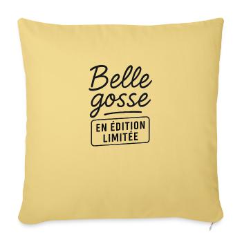 Belle gosse en édition limitée - Housse de coussin décorative 45 x 45 cm - jaune délavé - Devant