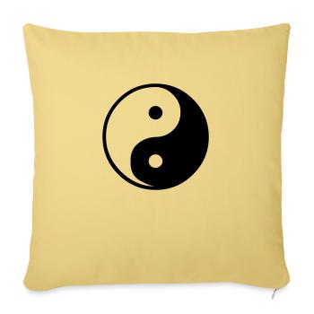 Ying Yang - Sofakissenbezug 45 x 45 cm - Hellgelb - Vorne