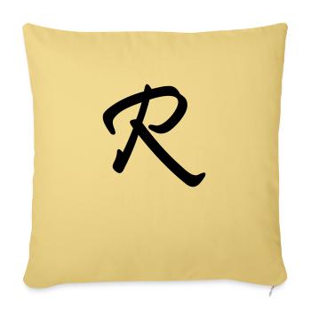 r_letter - Sofakissenbezug 45 x 45 cm - Hellgelb - Vorne