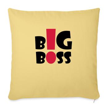 big_boss_2c - Sofa pillowcase 17,3'' x 17,3'' (45 x 45 cm) - washed yellow - Front
