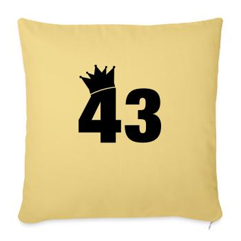 43_krone_f1 - Sofakissenbezug 45 x 45 cm - Hellgelb - Vorne