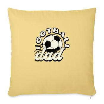 Football Dad : le titre le plus cool qu’un papa puisse avoir - Housse de coussin décorative 45 x 45 cm - jaune délavé - Devant